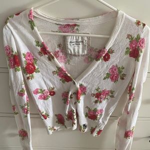 Abercrombie & Fitch Floral cardigan